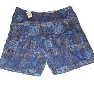 NWT‎  J.McLaughlin Oliver Diamond Patch Men's Shorts Size 40 Navy Denim Blue